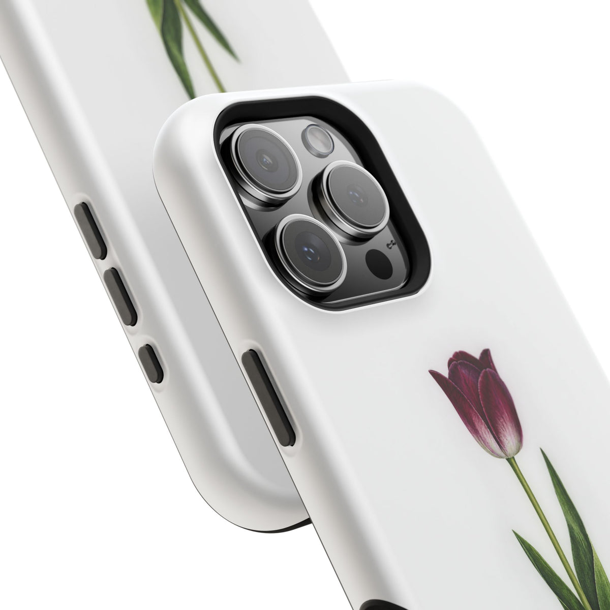 Impact-Resistant Phone Case — “Loved By His Grace” Tulip Design
