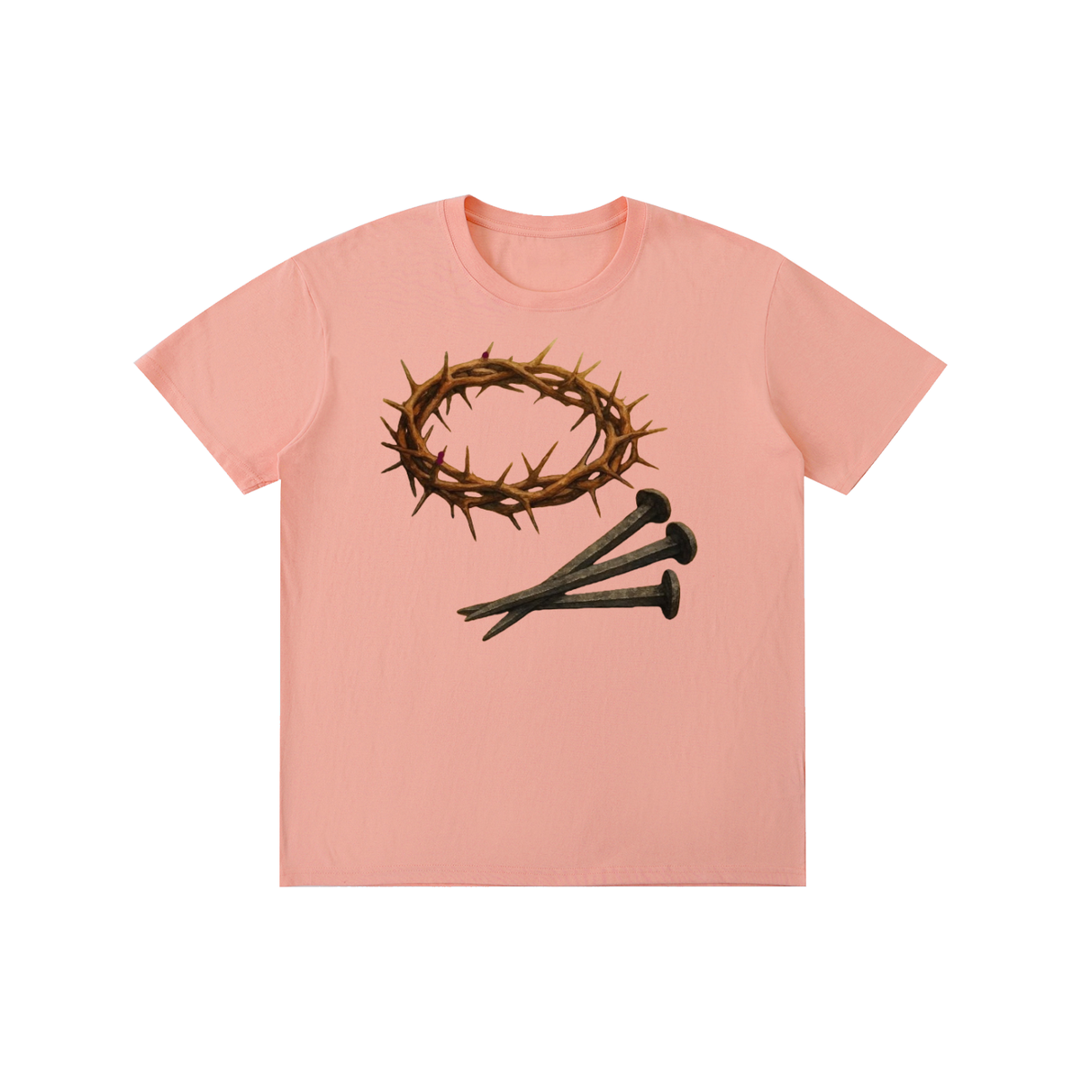 Pure Cotton Unisex T-Shirt nails and crown of thorns