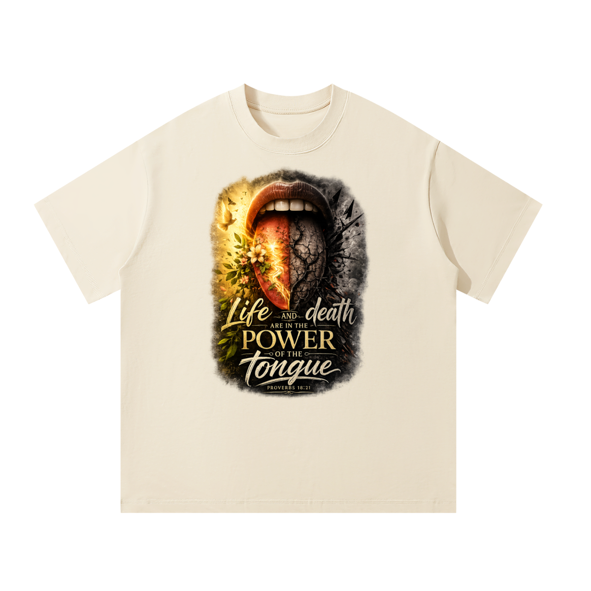 Unisex Oversized T-Shirt life and death power of tongue