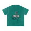 Snow Washed Oversized Cotton T-Shirt 5000