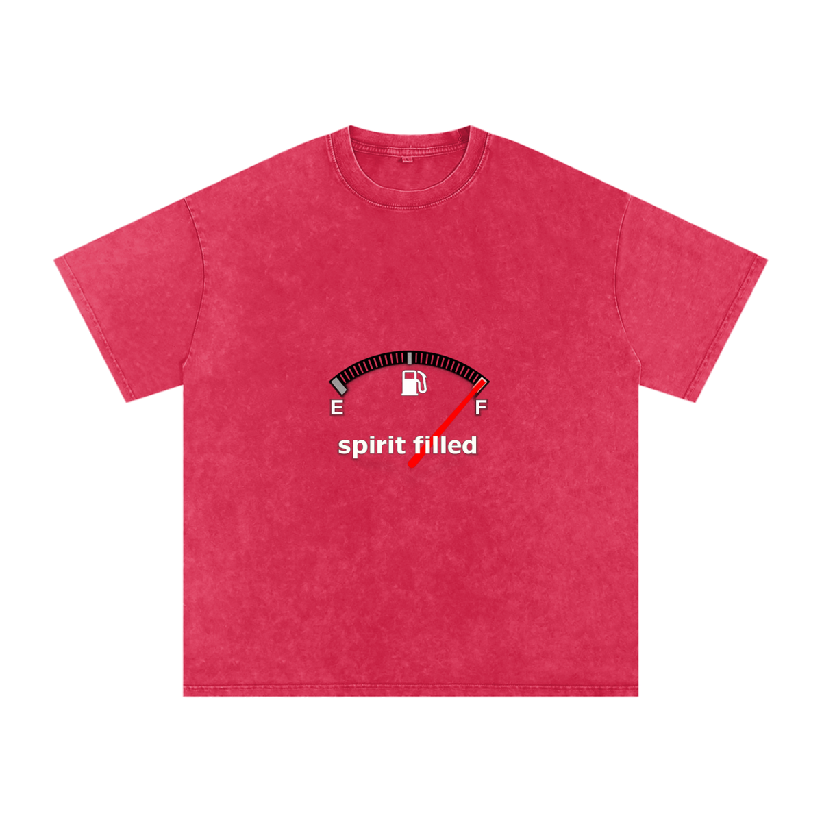 Snow Washed Oversized Cotton T-Shirt Spirit-filled