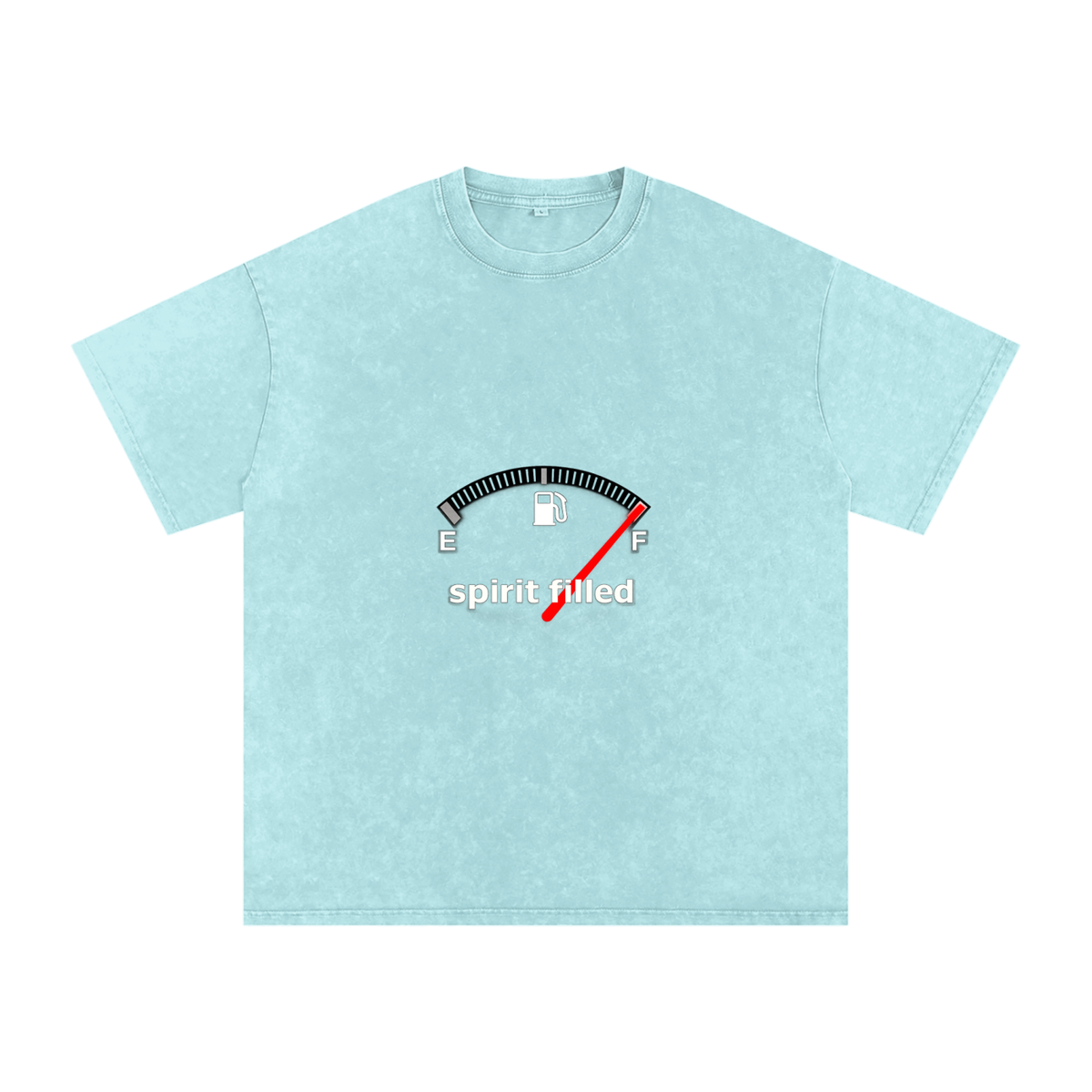 Snow Washed Oversized Cotton T-Shirt Spirit-filled