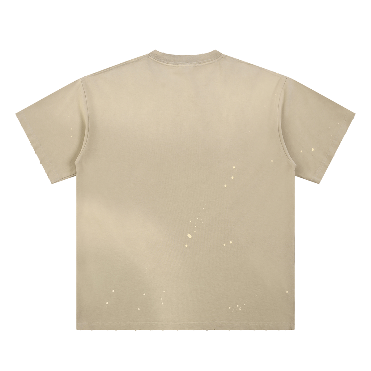 Hand-Frayed Sunfade Paint Splatter T-Shirt I am