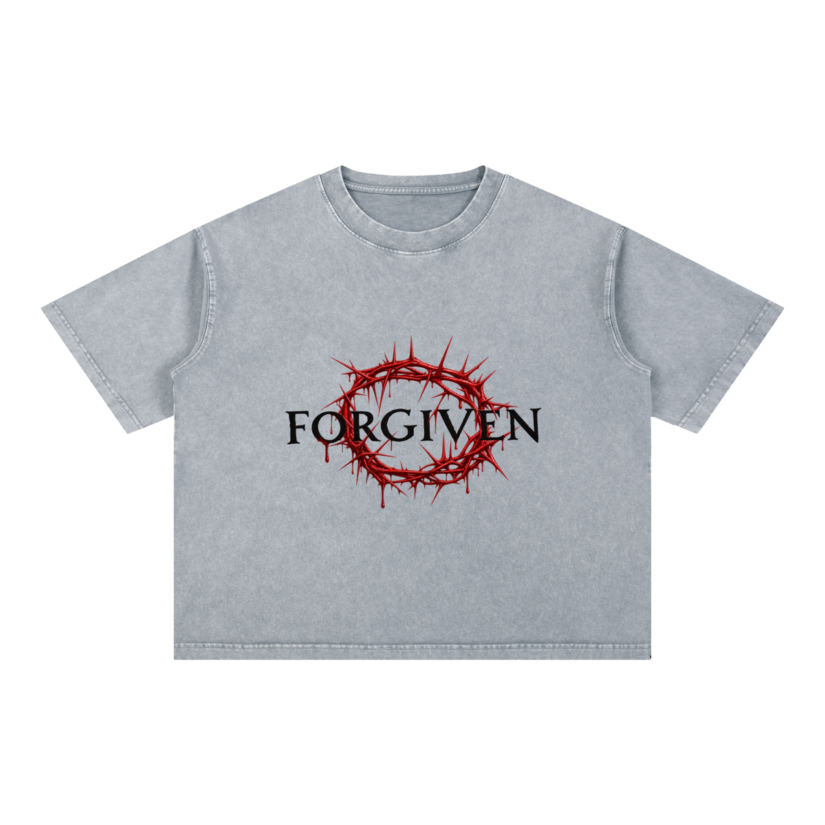 Mineral Wash Boxy Cotton T-Shirt