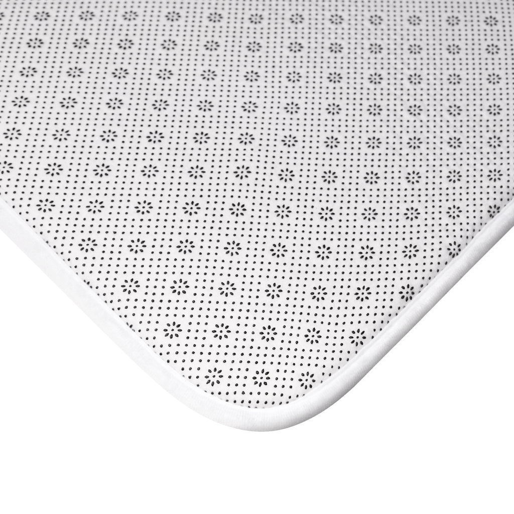 Loved By His Grace Tulip Bath Mat — Floral Christian Bathroom Rug