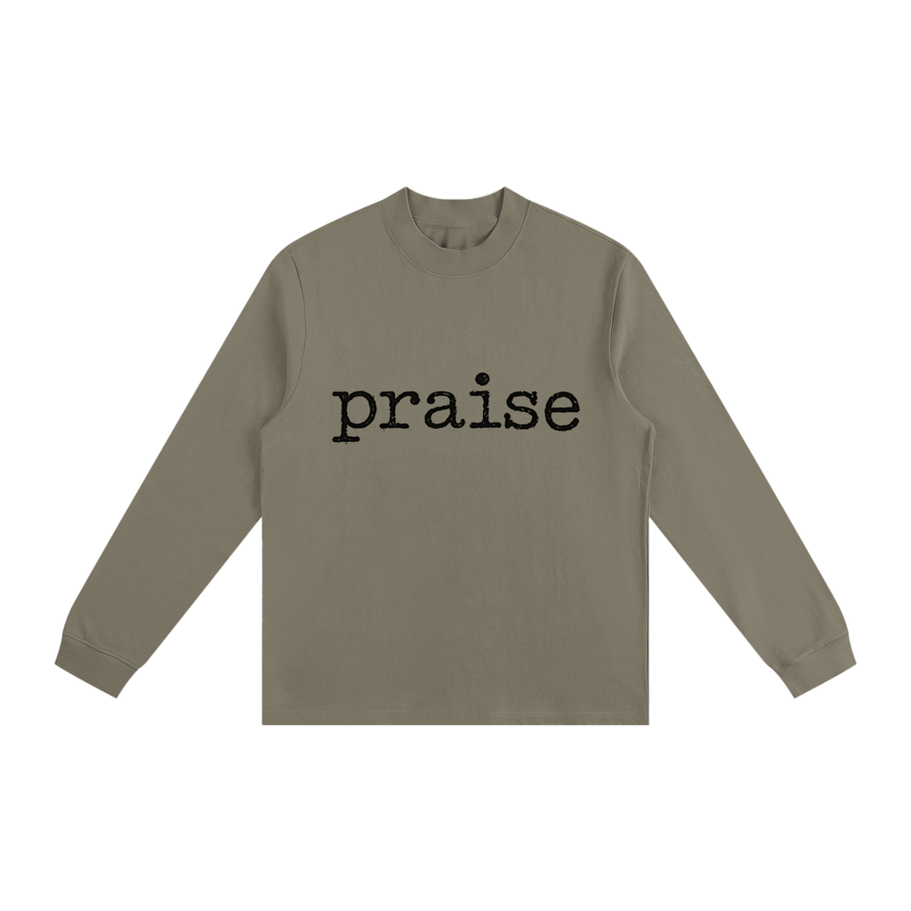 Essential Non-Shrink Mock Neck Sweatshirt Praise and worship