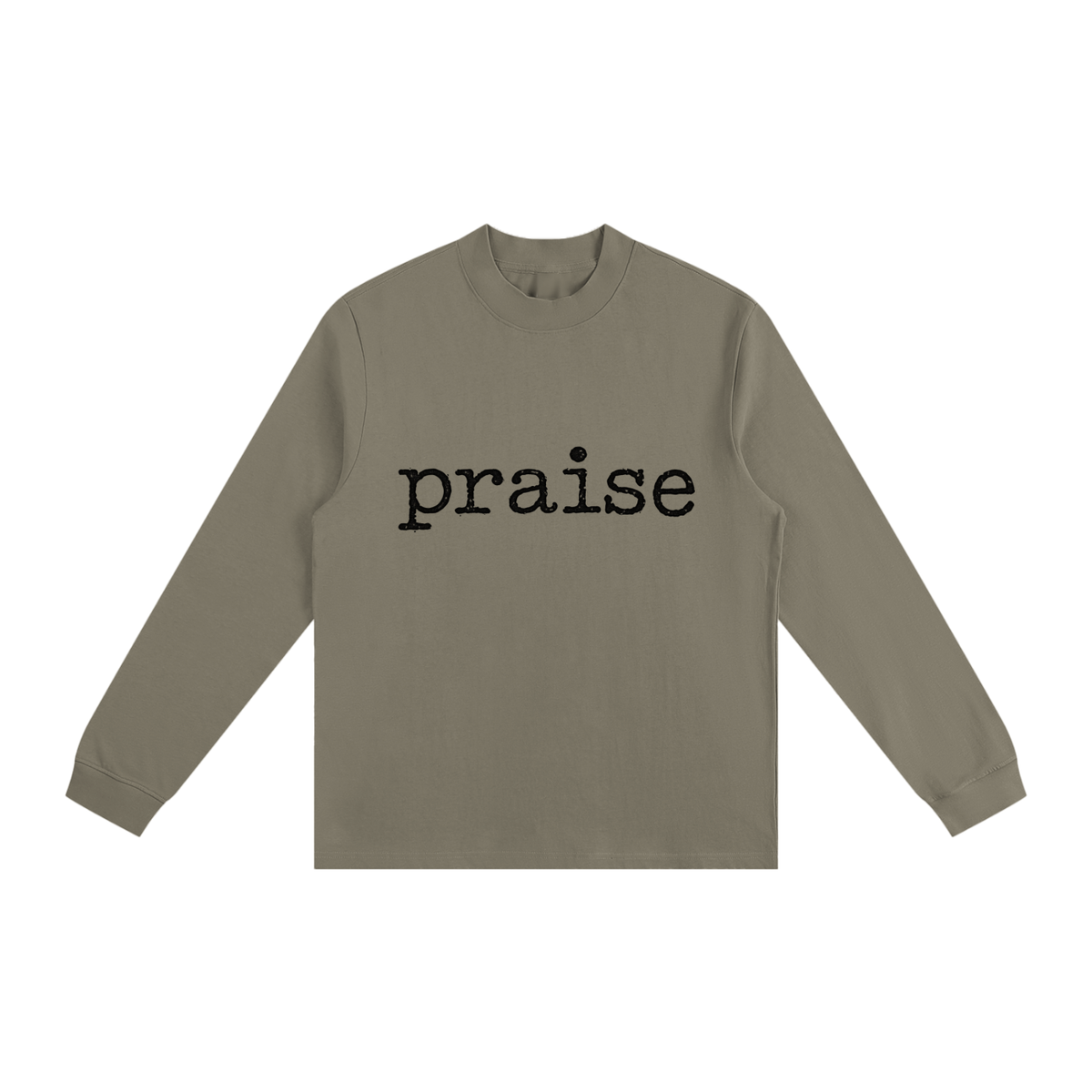 Essential Non-Shrink Mock Neck Sweatshirt Praise and worship