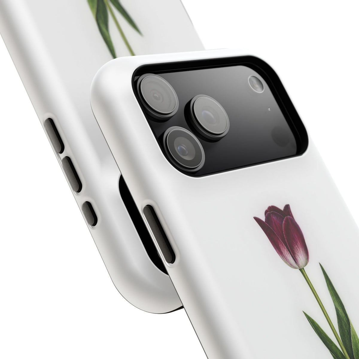 Impact-Resistant Phone Case — “Loved By His Grace” Tulip Design