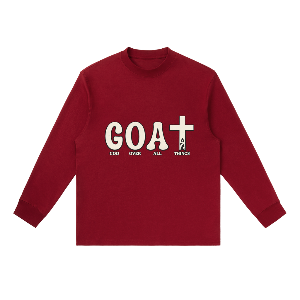 Essential Crewneck Long-Sleeve T-Shirt GOAT