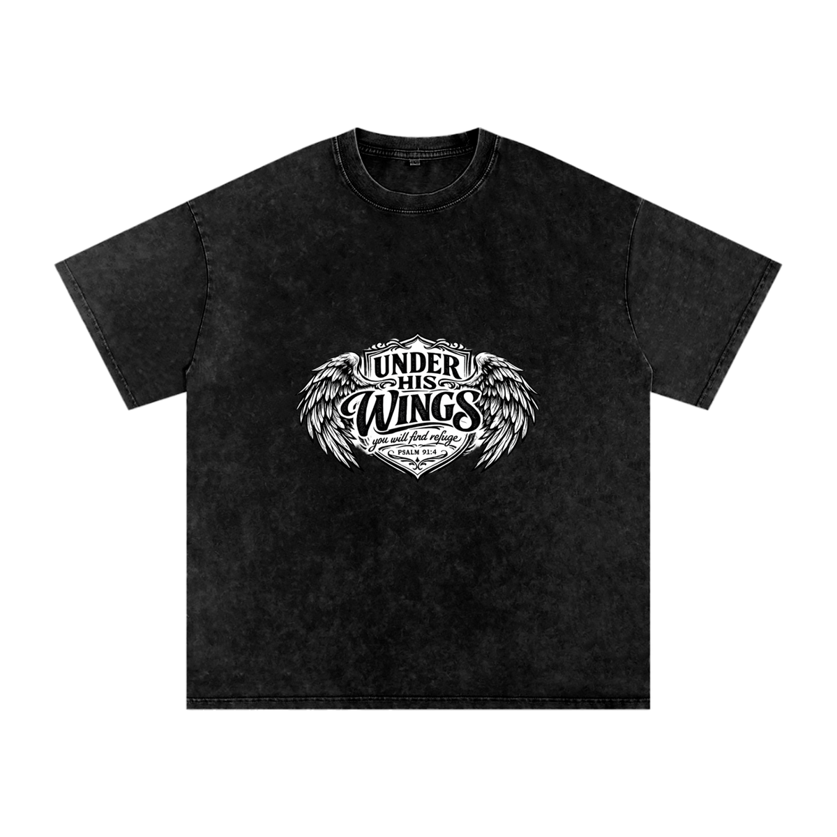 Snow Washed Oversized Cotton T-Shirt
