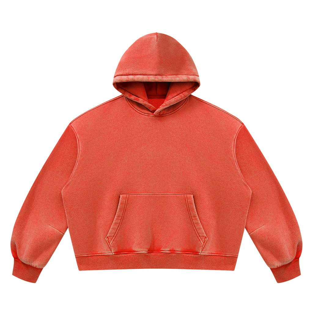 Unisex Vintage Wash Boxy Fleece Hoodie consider