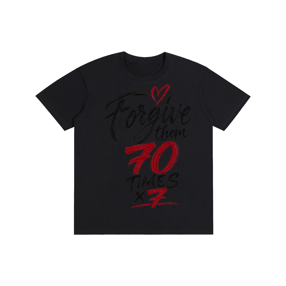 Pure Cotton Unisex T-Shirt forgive 70*7