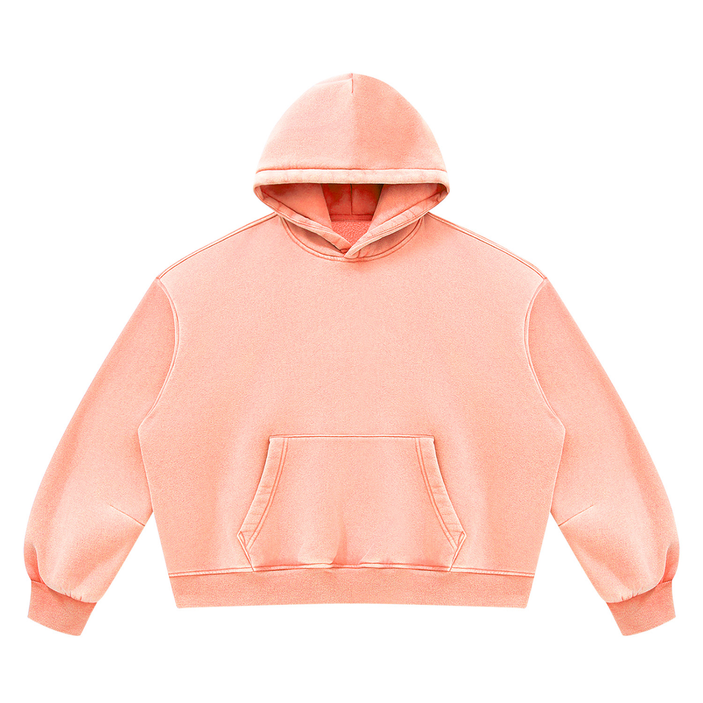 Unisex Vintage Wash Boxy Fleece Hoodie consider