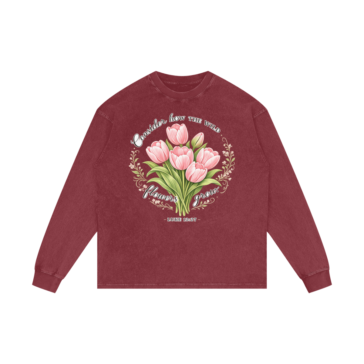 Acid Wash Oversize Long Sleeve T-Shirt