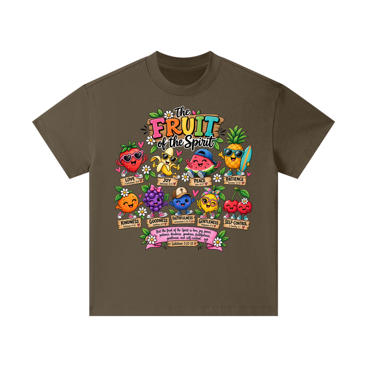 Pure Cotton Essential Kids T-Shirt the fruits of the spirit
