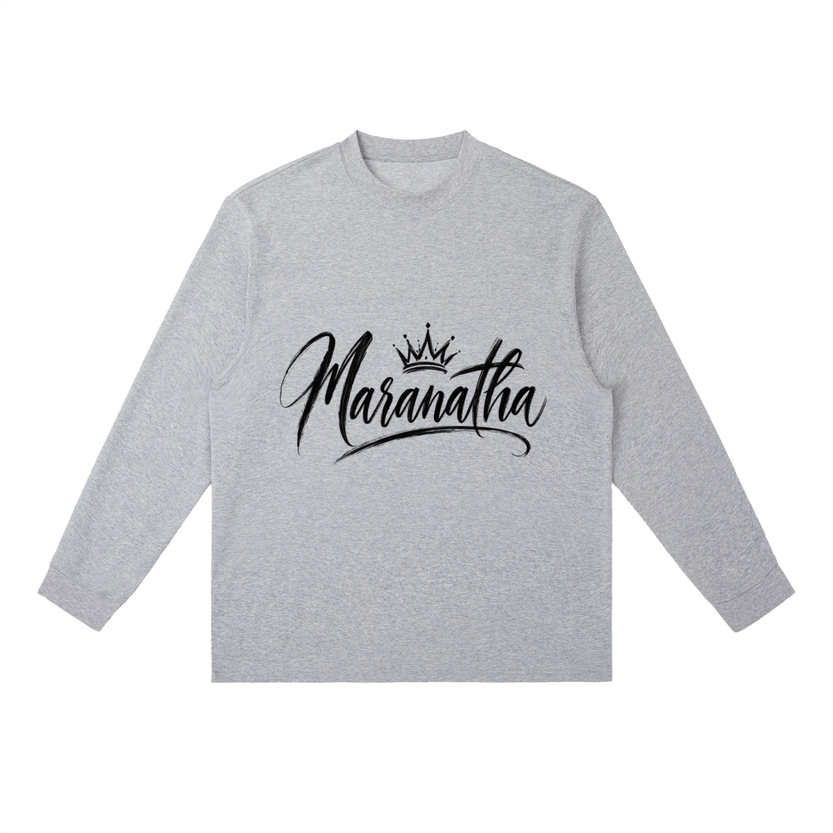 Essential Crewneck Long-Sleeve T-Shirt Maranatha