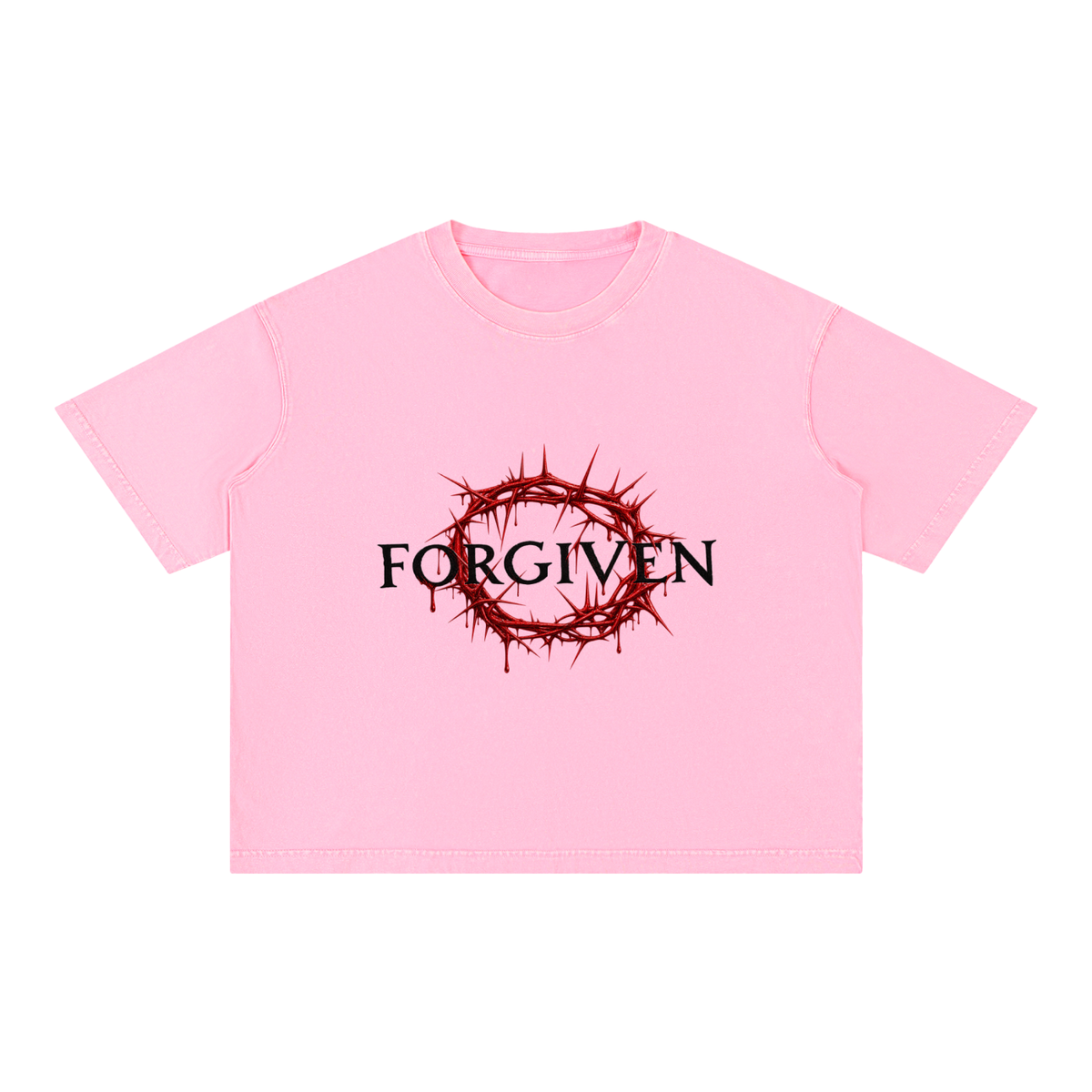 Mineral Wash Boxy Cotton T-Shirt