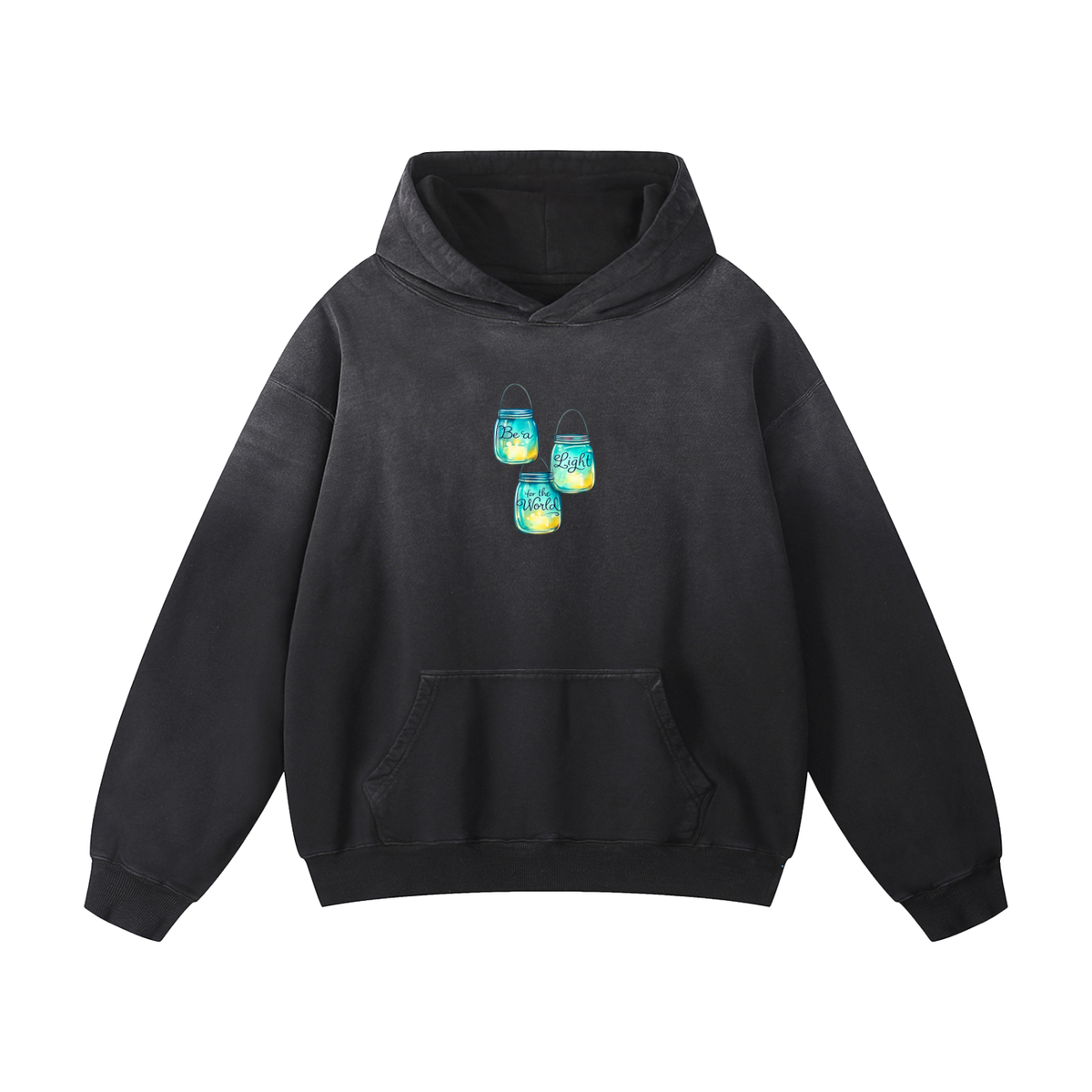 Heavyweight Sunfade Oversized Hoodie be the light to the world