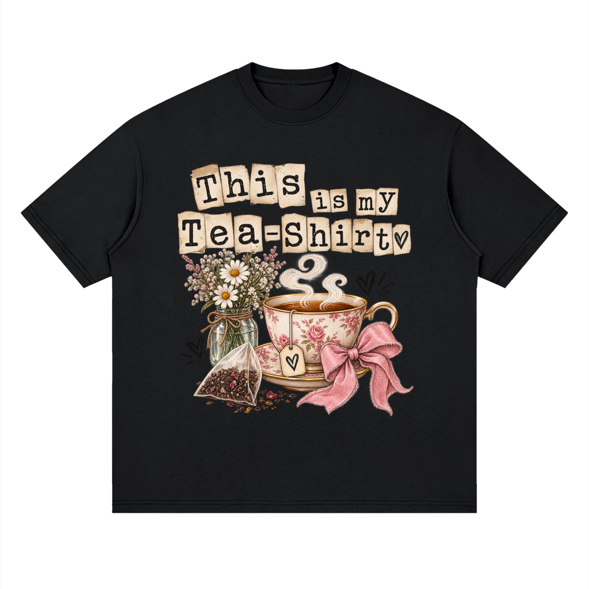 Streetwear Loose Drop Shoulder T-Shirt Teashirt typography