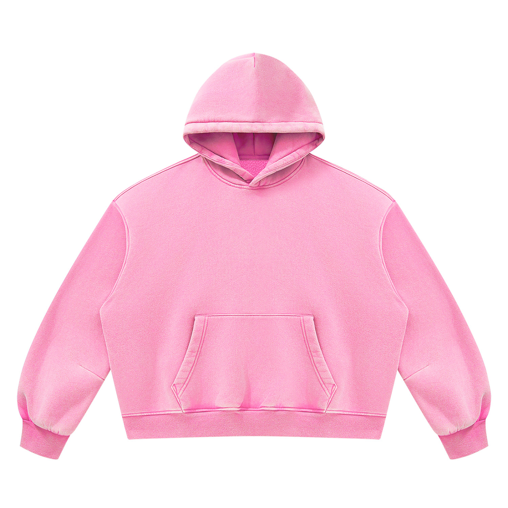 Unisex Vintage Wash Boxy Fleece Hoodie consider