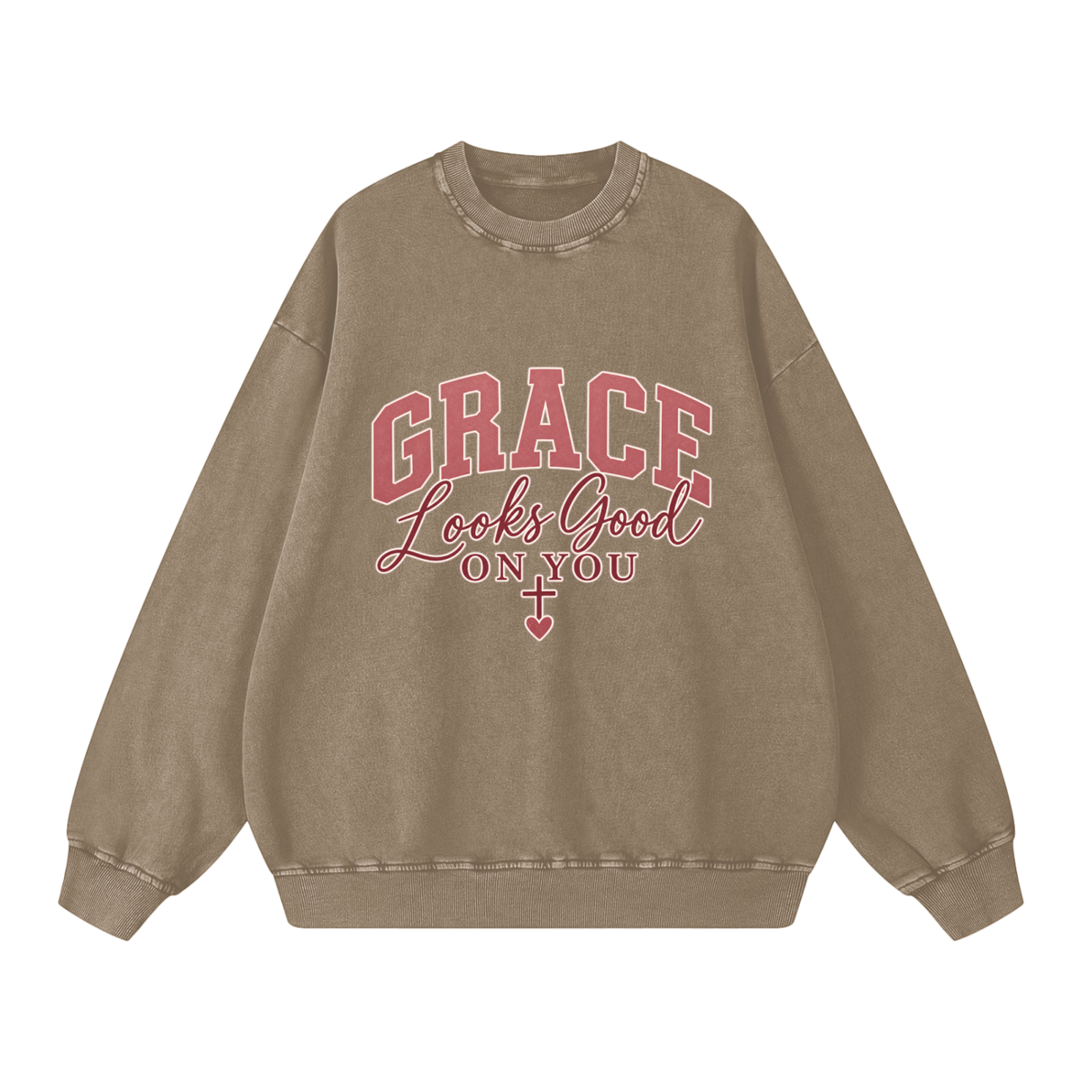 Snow Washed Oversized Sweatshirt