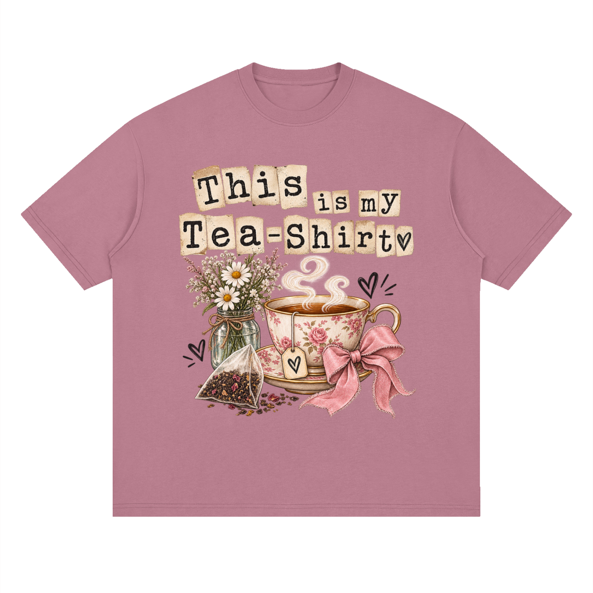 Streetwear Loose Drop Shoulder T-Shirt Teashirt typography
