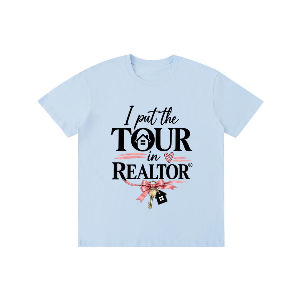 Pure Cotton Unisex T-Shirt I put the tour in REALATOUR