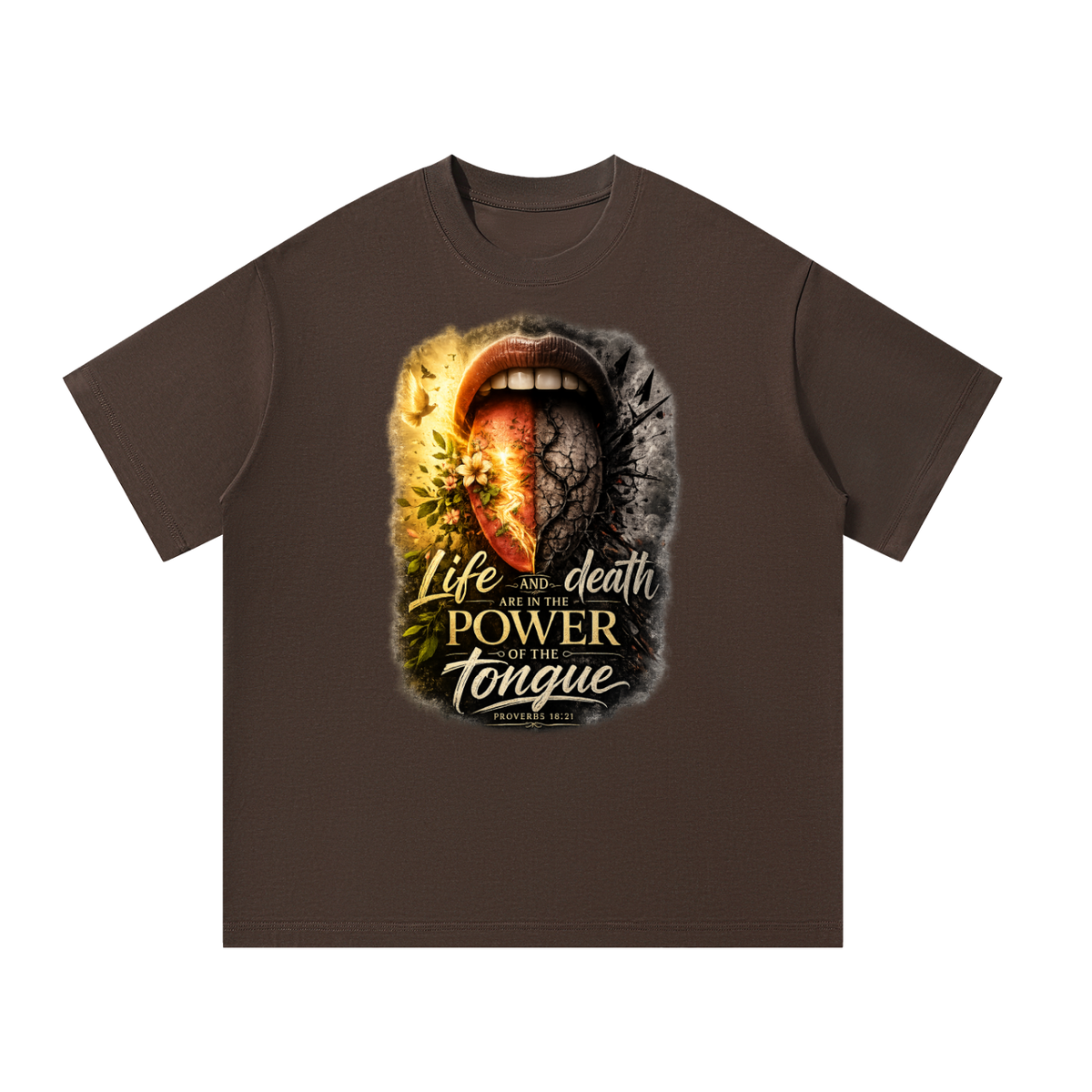 Unisex Oversized T-Shirt life and death power of tongue