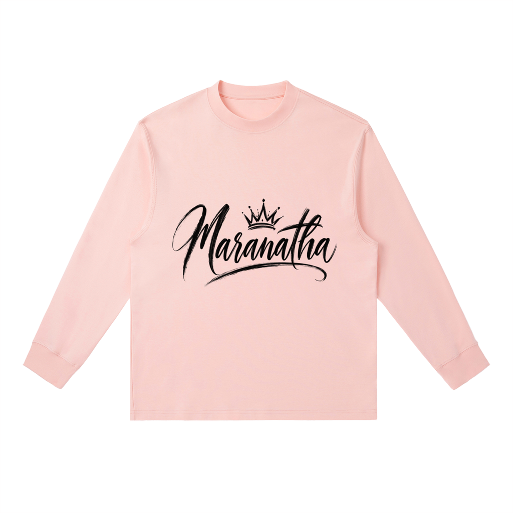 Essential Crewneck Long-Sleeve T-Shirt Maranatha