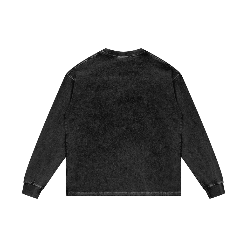 Acid Wash Oversize Long Sleeve T-Shirt Grace looks good on you