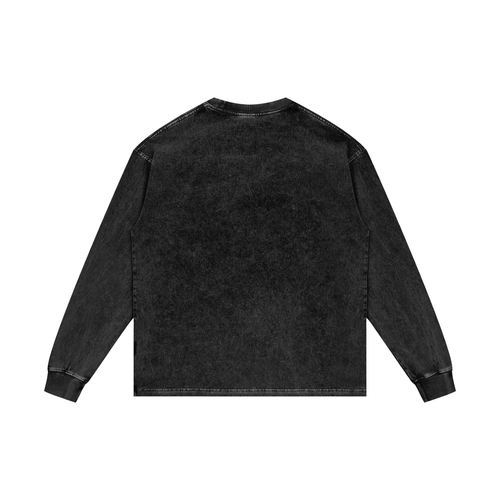 Acid Wash Oversize Long Sleeve T-Shirt Grace looks good on you