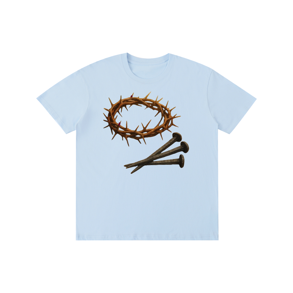 Pure Cotton Unisex T-Shirt nails and crown of thorns