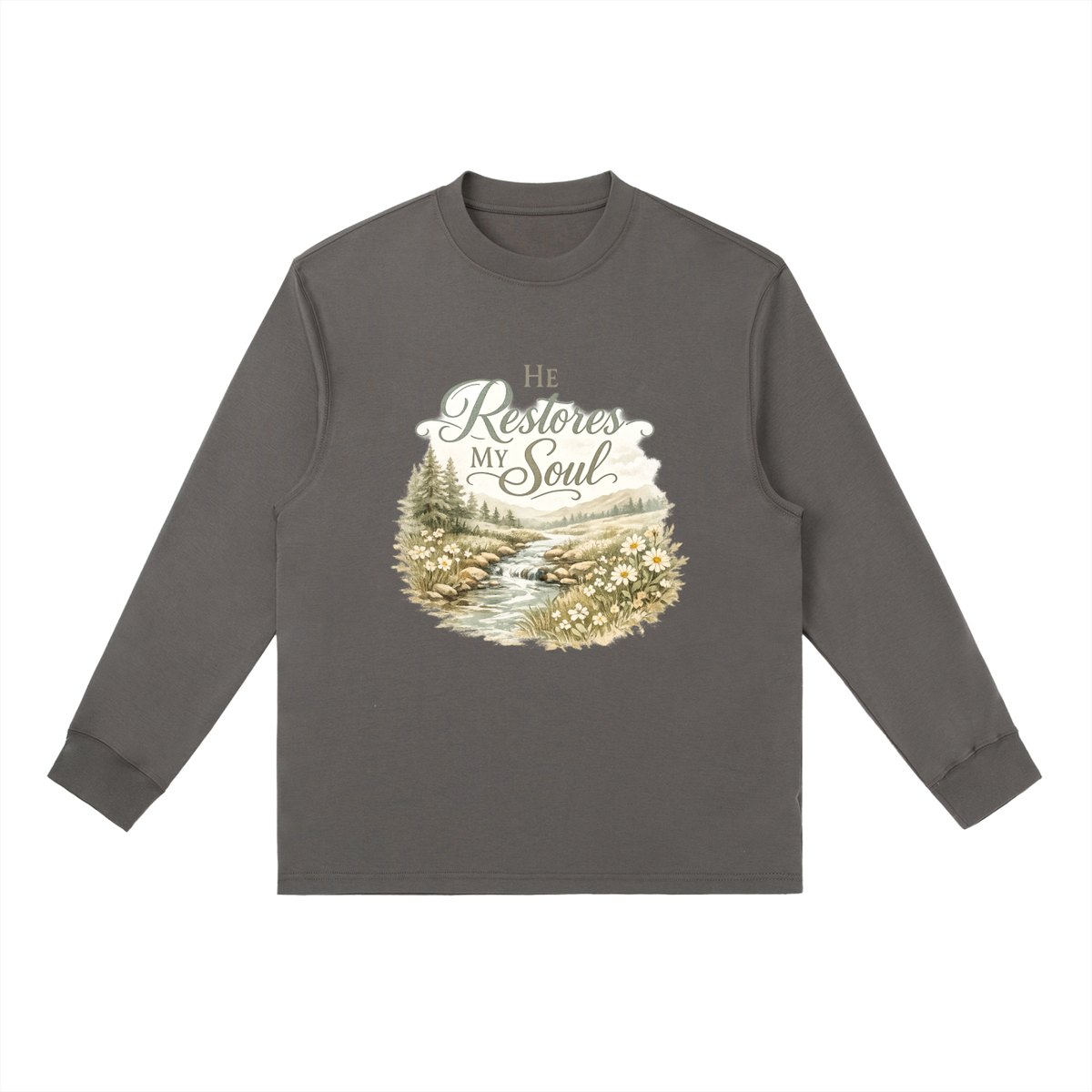 Essential Crewneck Long-Sleeve T-Shirt