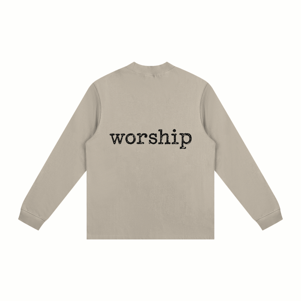 Essential Non-Shrink Mock Neck Sweatshirt Praise and worship