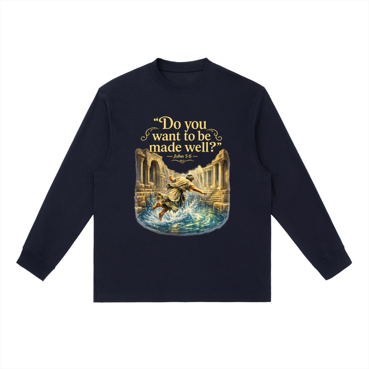 Essential Crewneck Long-Sleeve T-Shirt