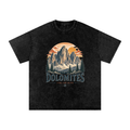 Snow Washed Oversized Cotton T-Shirt