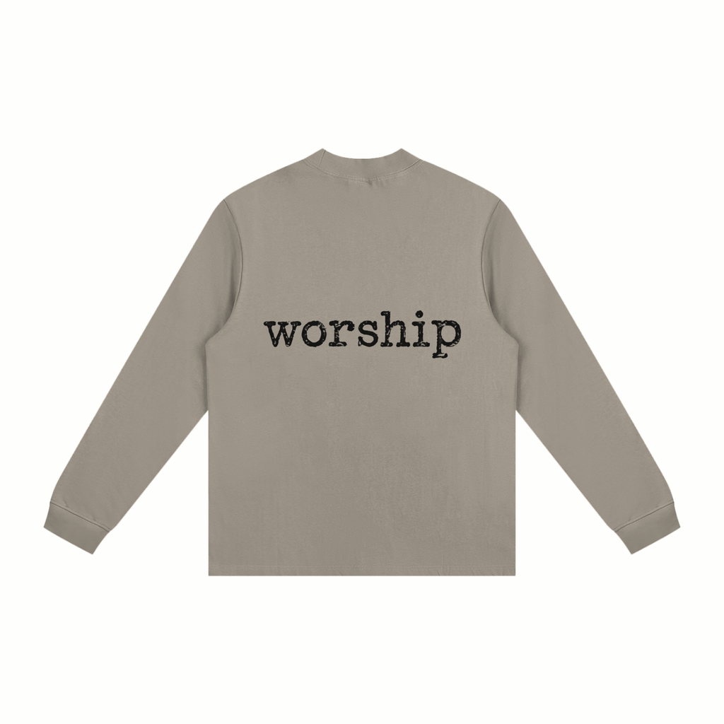 Essential Non-Shrink Mock Neck Sweatshirt Praise and worship