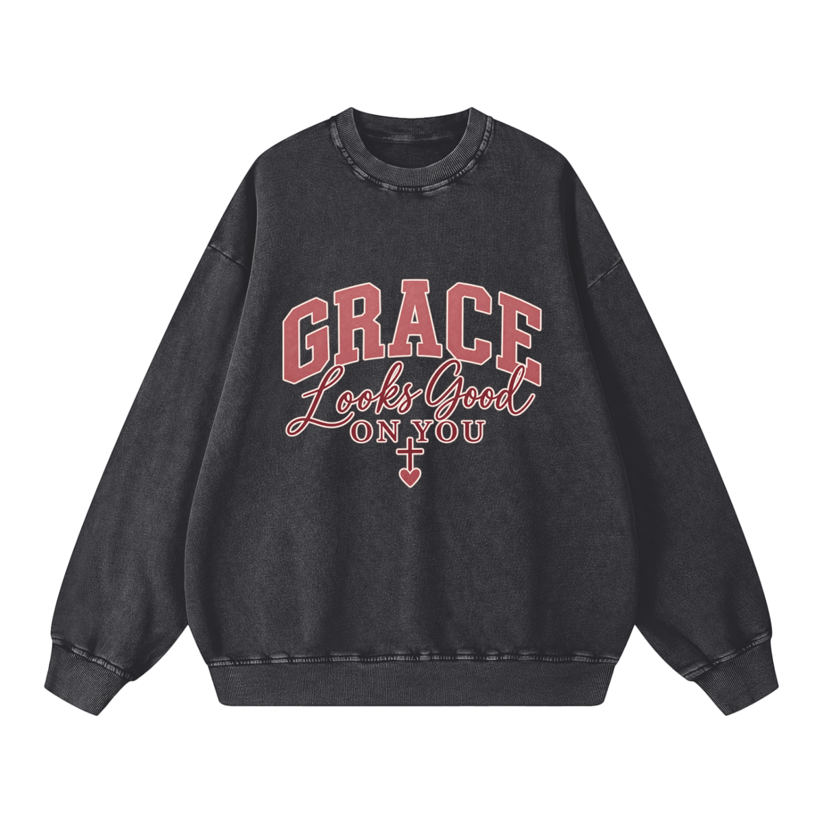 Snow Washed Oversized Sweatshirt