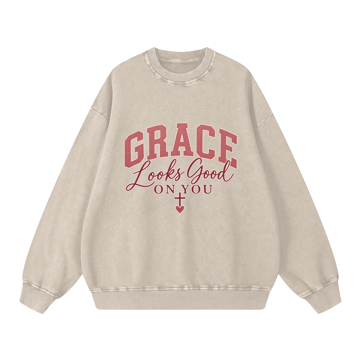 Snow Washed Oversized Sweatshirt