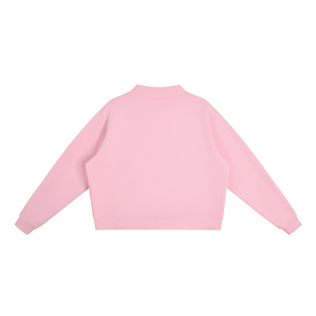 Essential Fleece Mock-Neck Crew Sweatshirt I can do all things through Christ