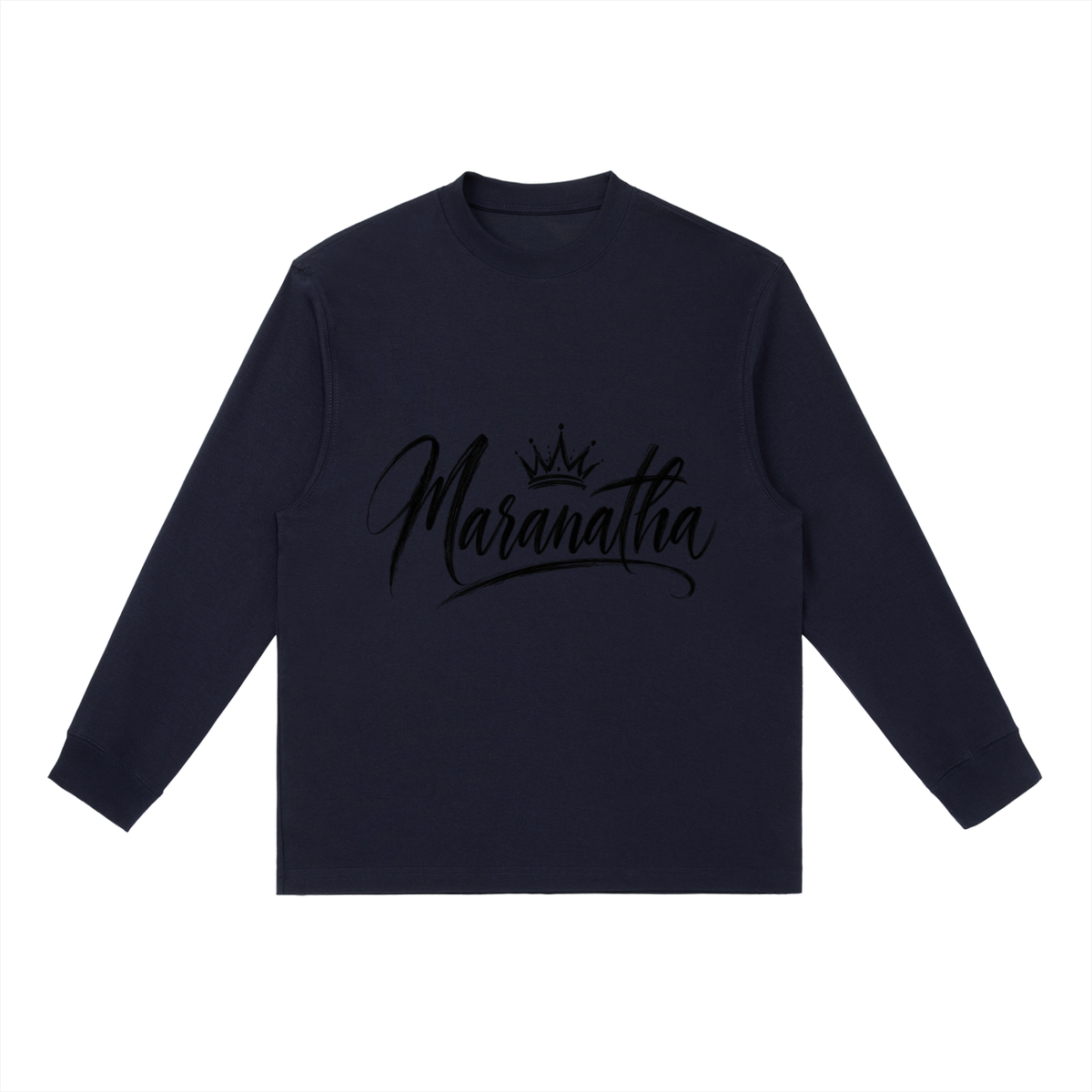 Essential Crewneck Long-Sleeve T-Shirt Maranatha