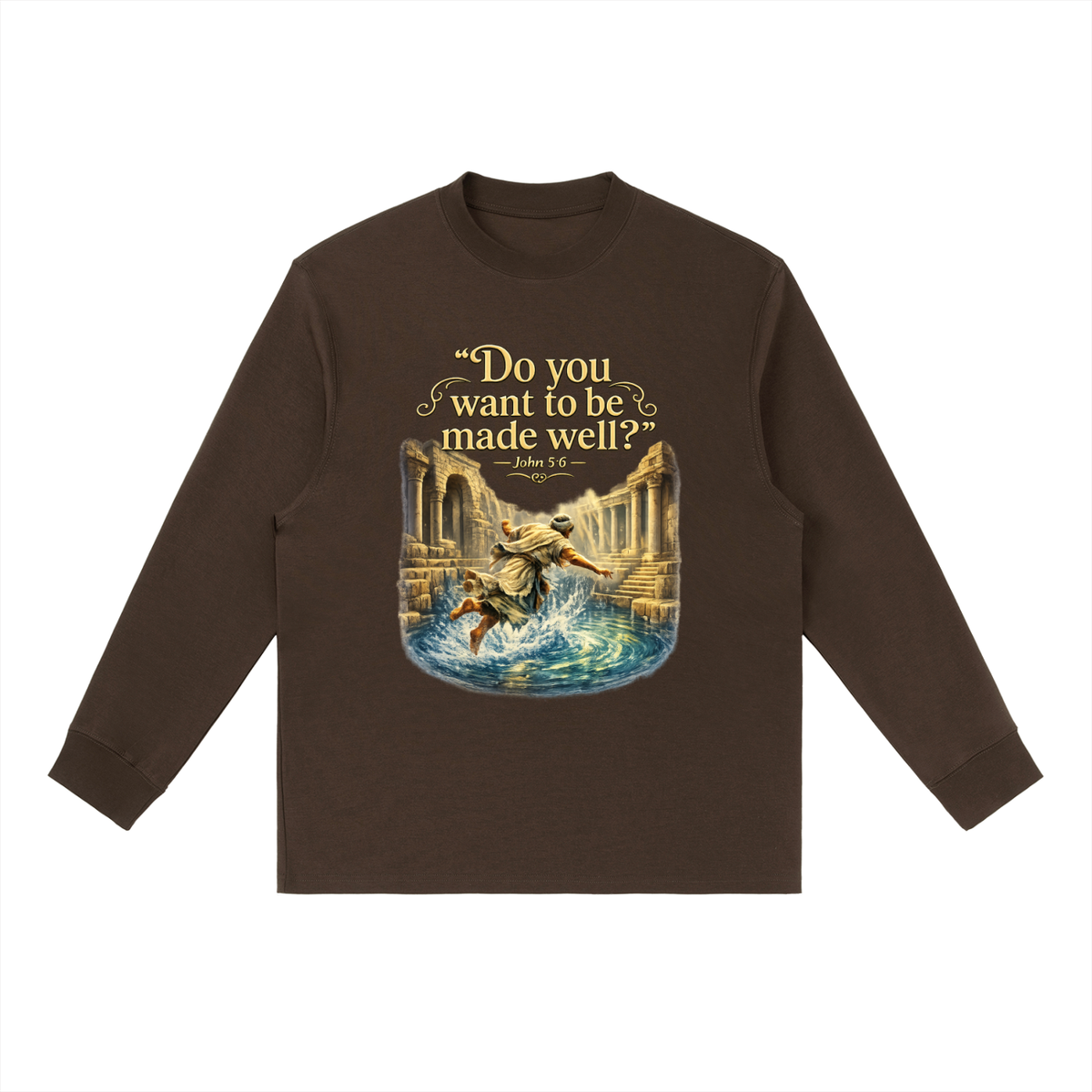Essential Crewneck Long-Sleeve T-Shirt