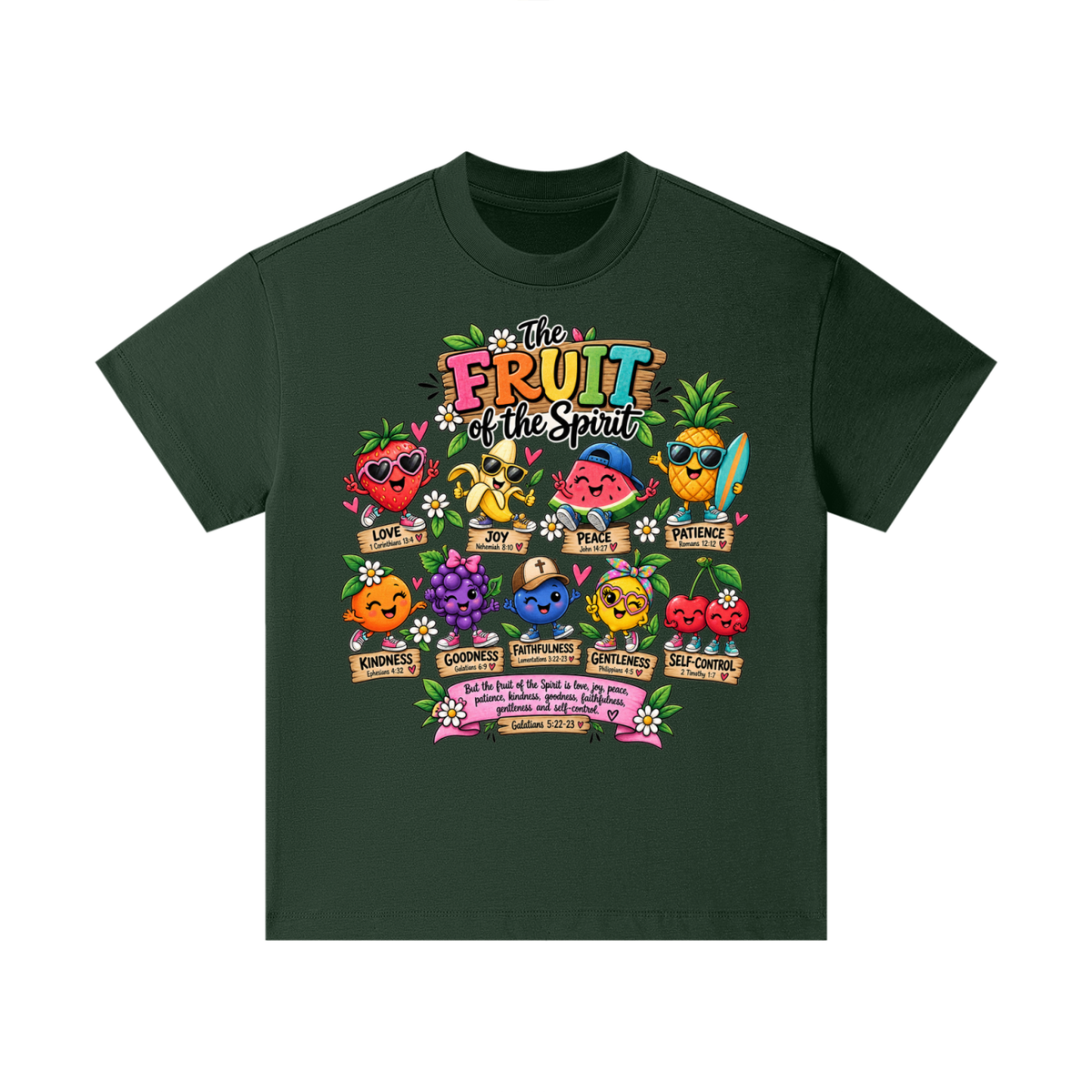Pure Cotton Essential Kids T-Shirt the fruits of the spirit