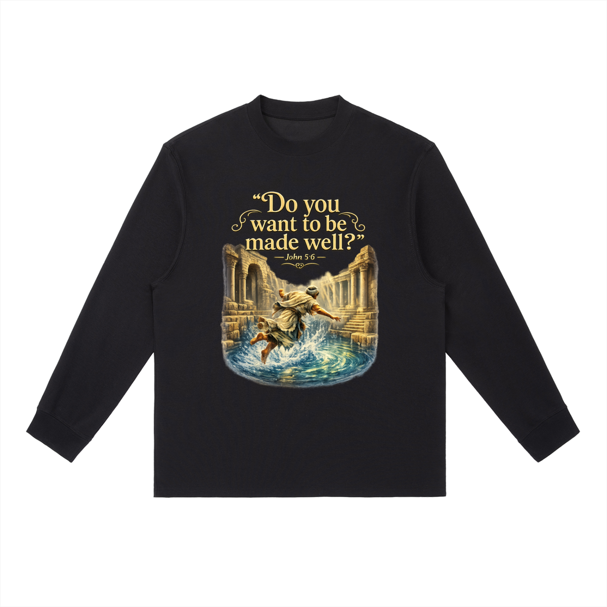 Essential Crewneck Long-Sleeve T-Shirt