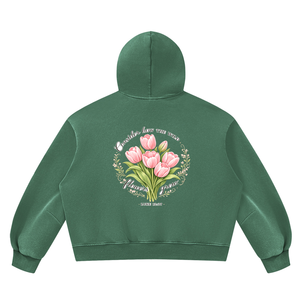 Unisex Vintage Wash Boxy Fleece Hoodie consider