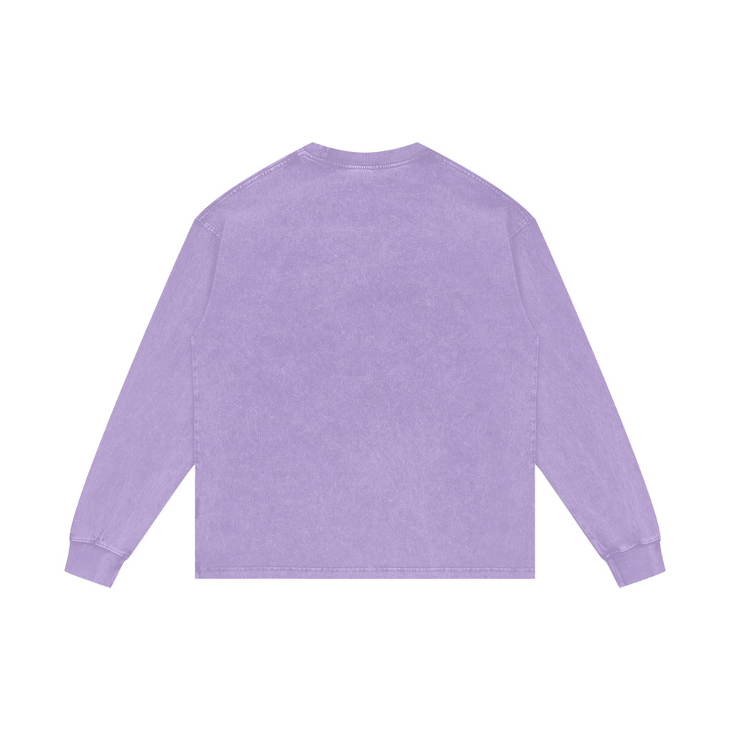 Acid Wash Oversize Long Sleeve T-Shirt Grace looks good on you