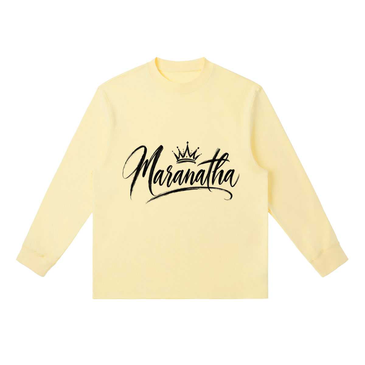 Essential Crewneck Long-Sleeve T-Shirt Maranatha