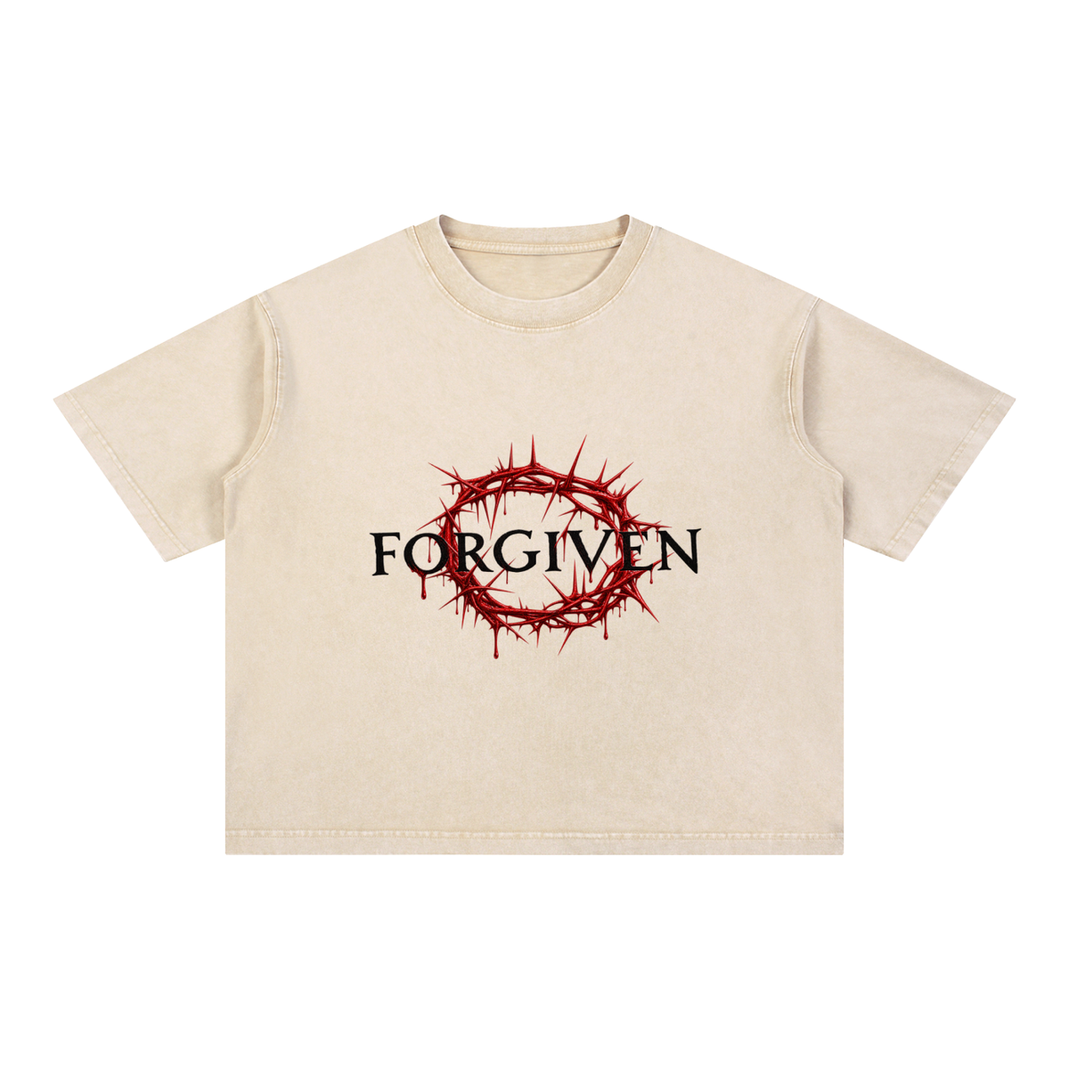 Mineral Wash Boxy Cotton T-Shirt