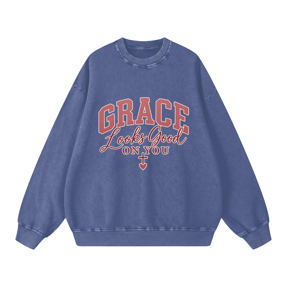 Snow Washed Oversized Sweatshirt