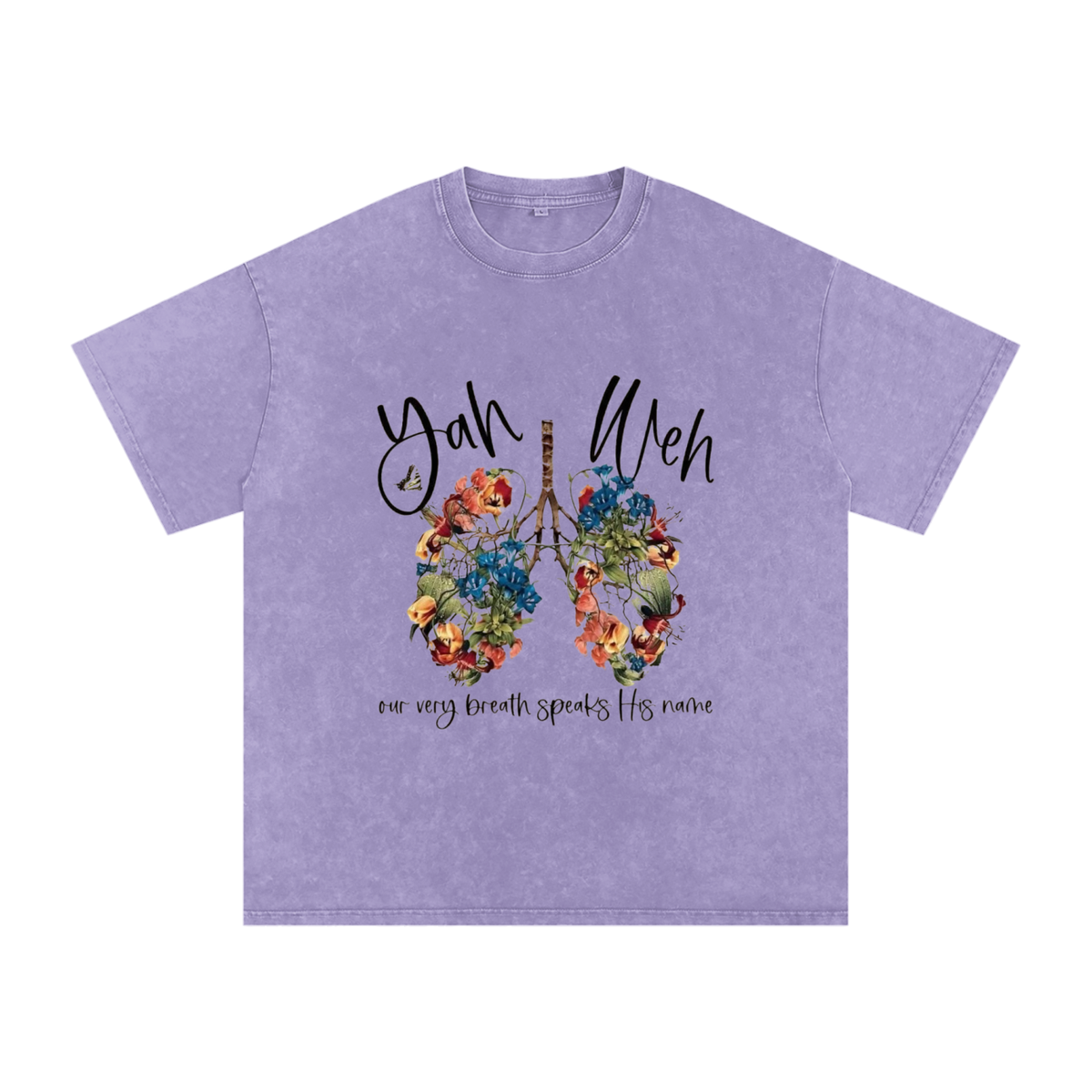 Snow Washed Oversized Cotton T-Shirt